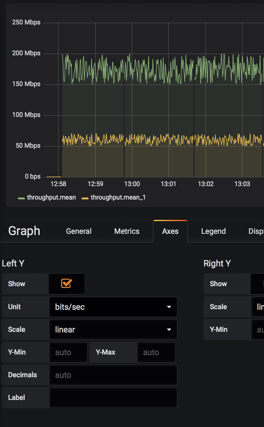 grafana-influxdb-change-axes-unit